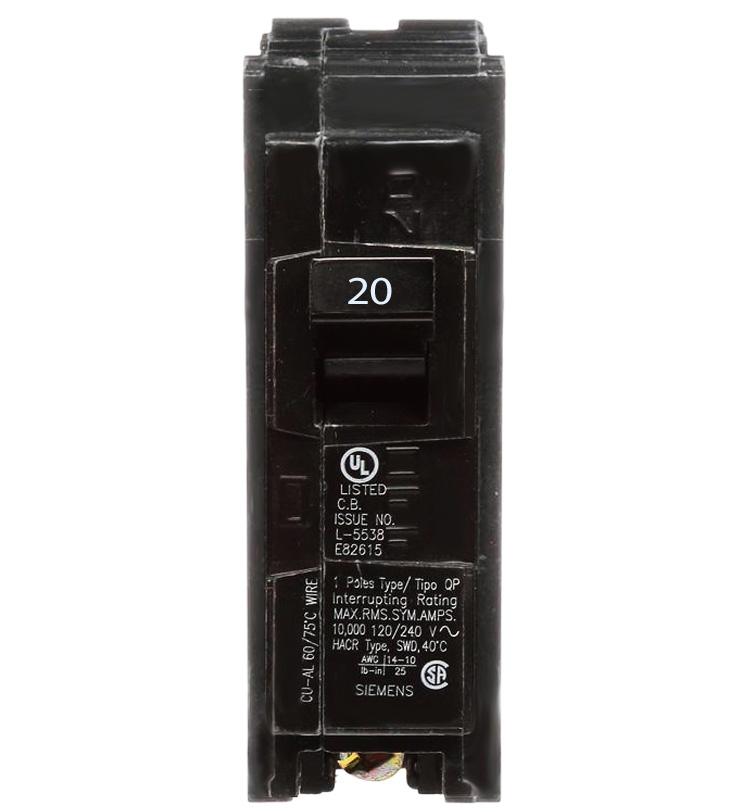 Siemens 40A 2 Pole 120/240V Siemens type Q disjoncteur