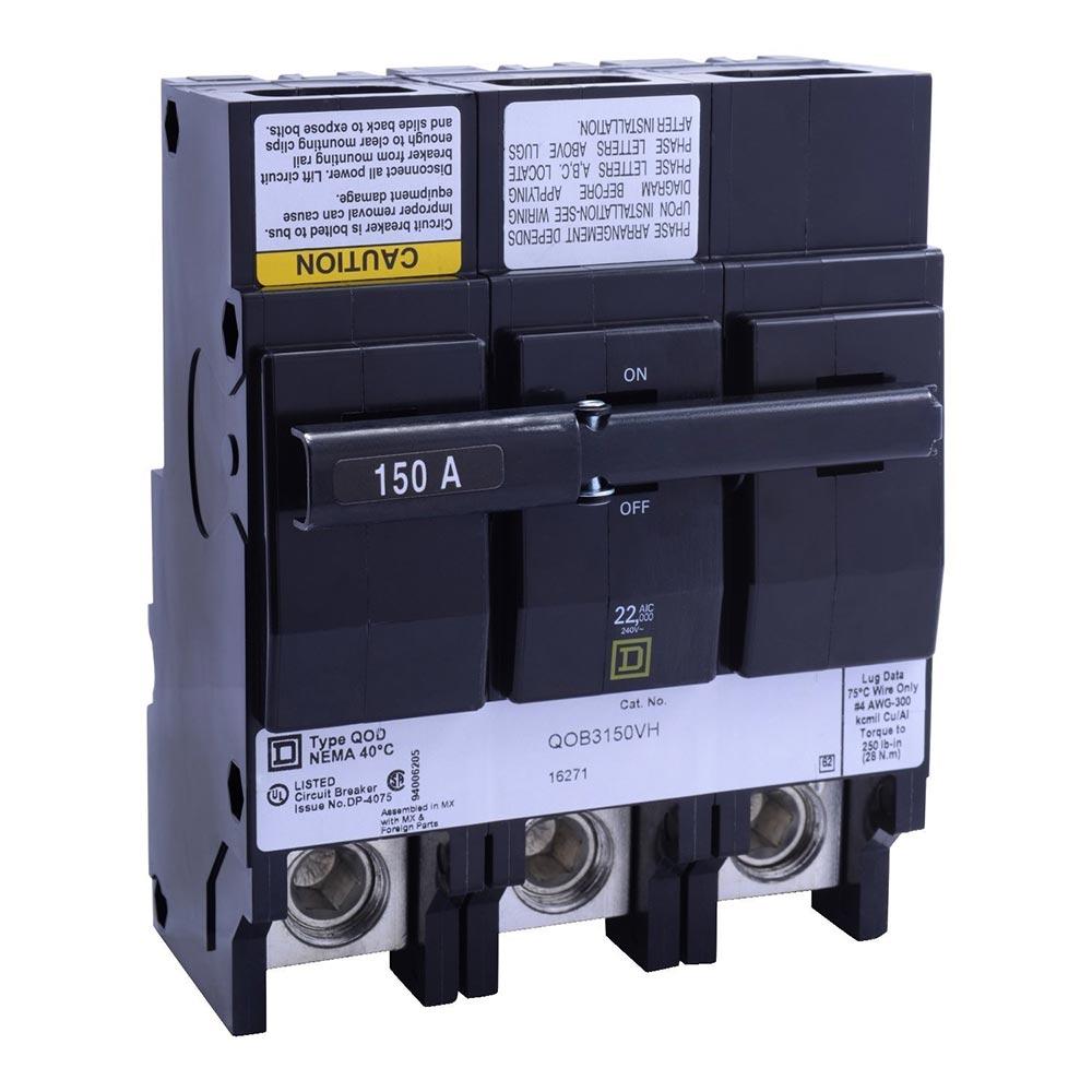 QOB3150VH - Square D - 150 Amp 22kA Circuit Breaker