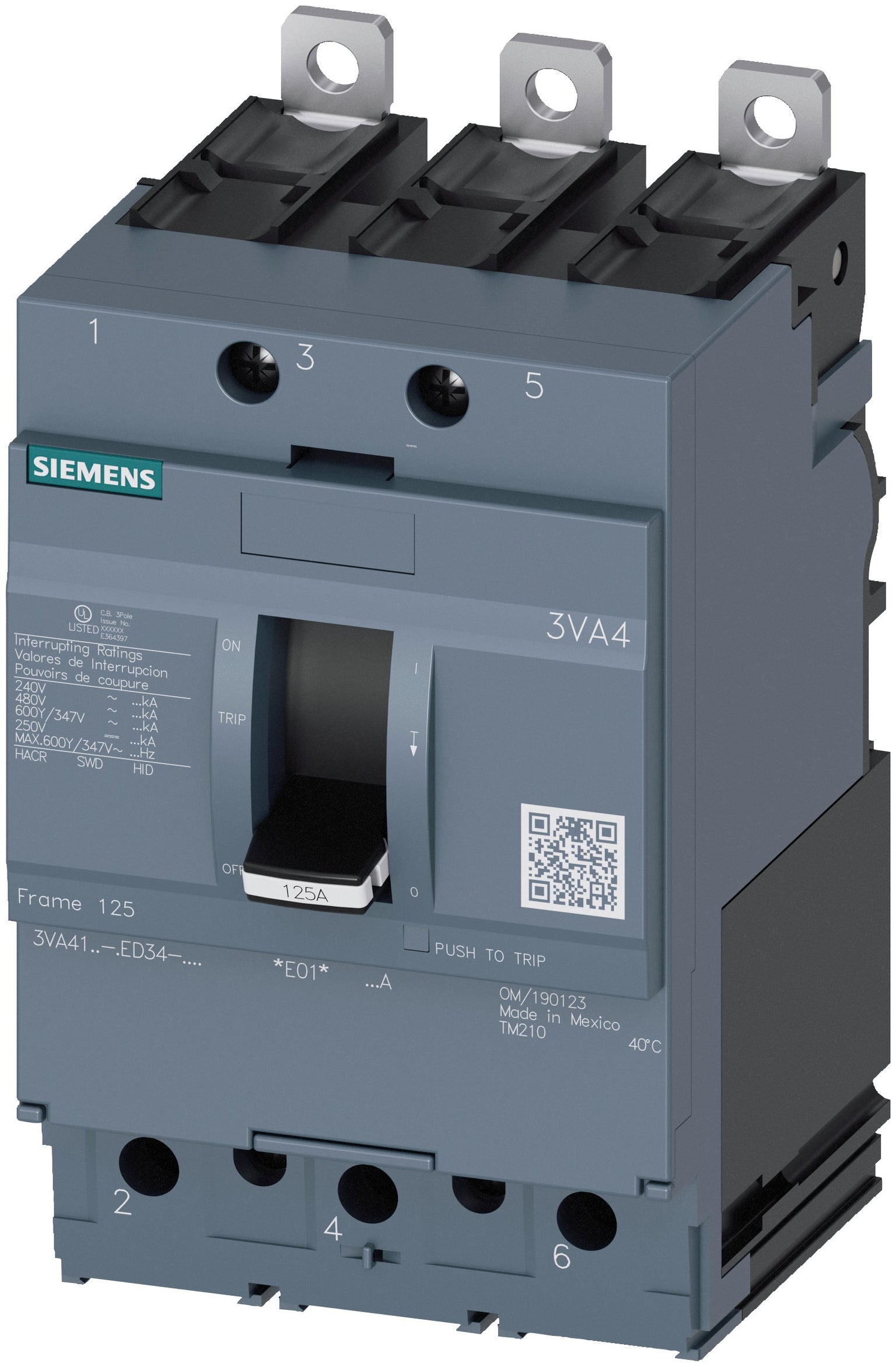 3VA4110-5ED34-0AA0 - Siemens - Molded Case Circuit Breakers