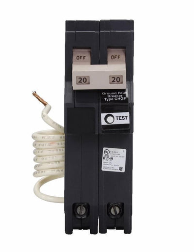 CHN220GF - Eaton Cutler-Hammer 20 Amp 2 Pole 240 Volt Ground Fault Plug-In Breaker