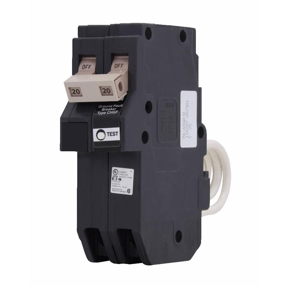 CHN220GF - Eaton - 20 Amp Ground Fault Breaker