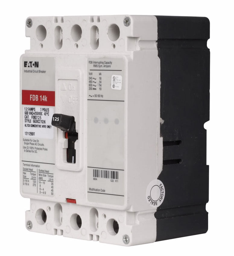 FDB3125 - Eaton - Molded Case Circuit Breaker