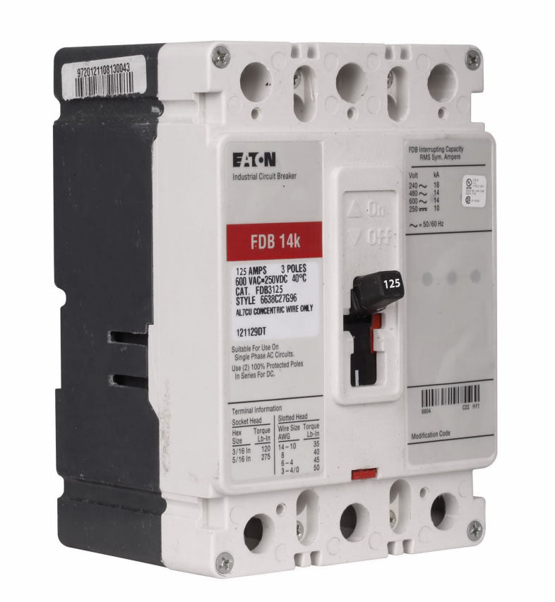 FDB3125 - Eaton - Molded Case Circuit Breaker