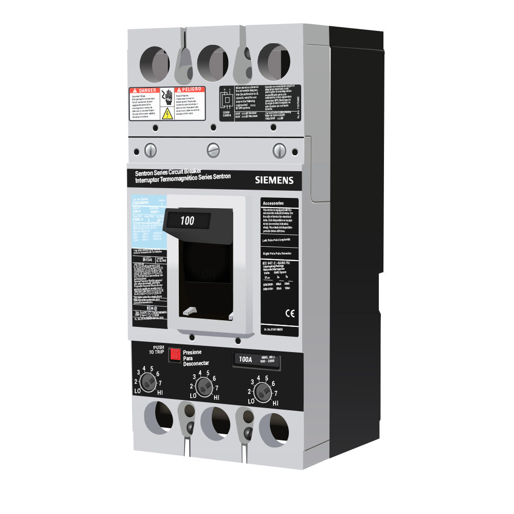 FXD63B100 - Siemens - Molded Case Circuit Breaker