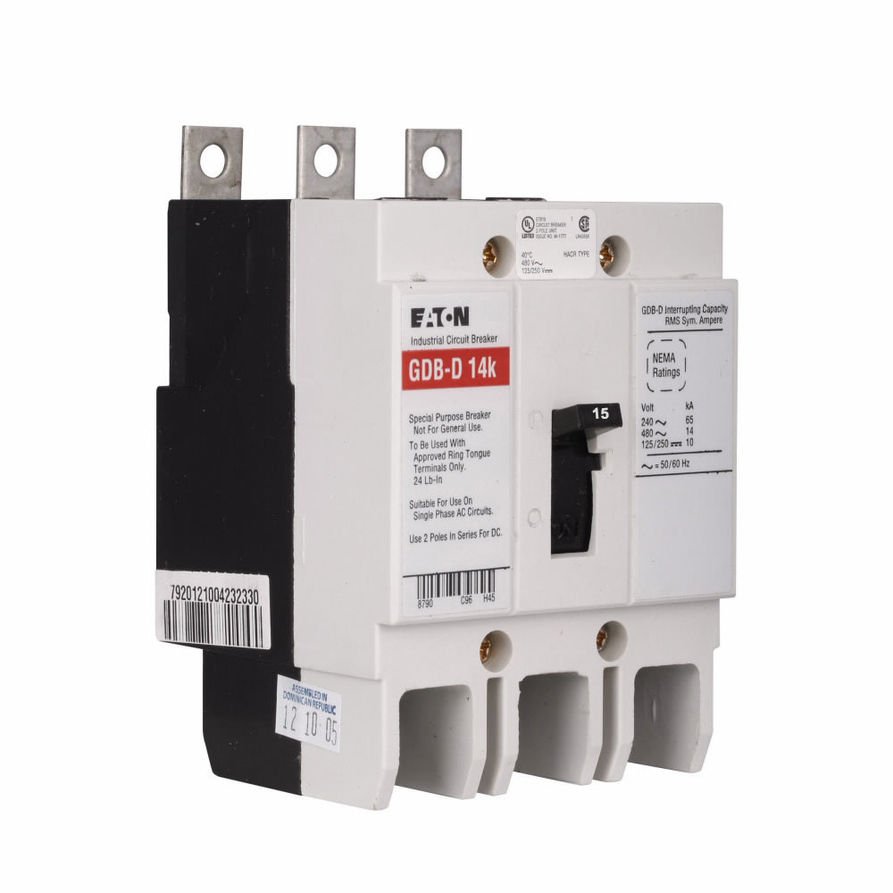 GDB3015D - Eaton - Molded Case Circuit Breaker