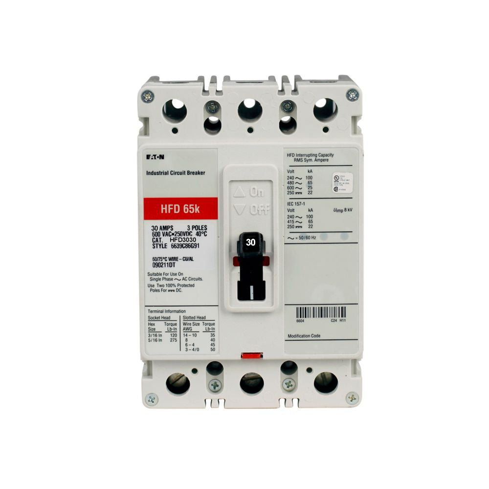 HFD3030 - Eaton - Molded Case Circuit Breaker