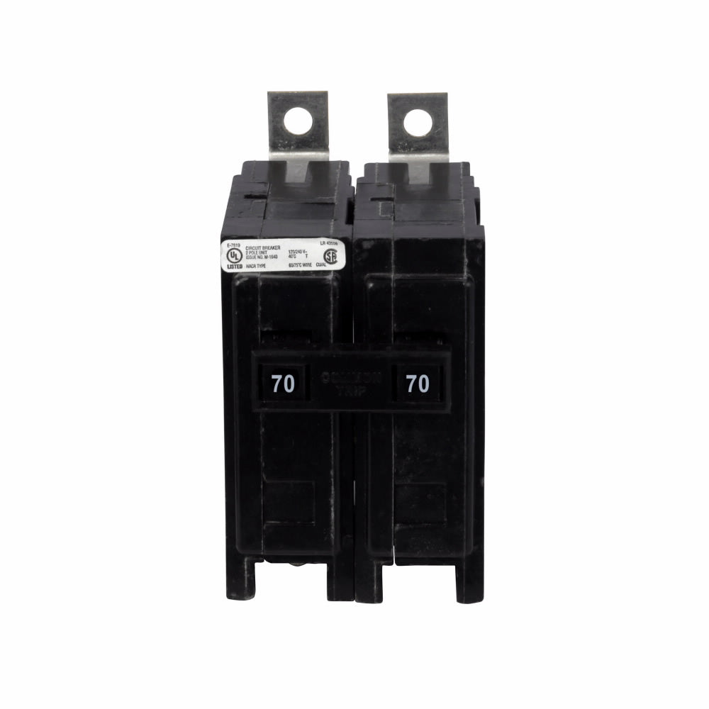 QBHW2070S - Eaton Cutler-Hammer 70 Amp 2 Pole 240 Volt Bolt-On Molded Case Circuit Breaker