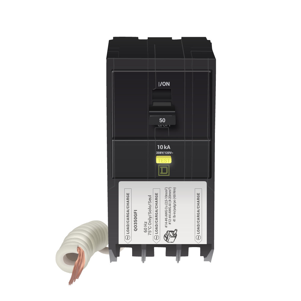 QO350GFI - Square D - 50 Amp GFCI Breaker