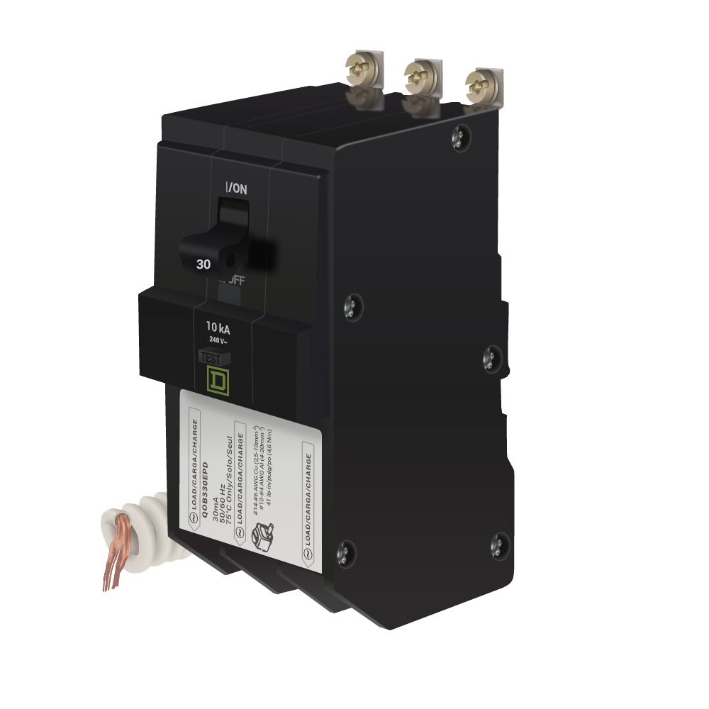 QOB330EPD - Square D - 30 Amp 30 mA Ground Fault (GFCI) Breaker