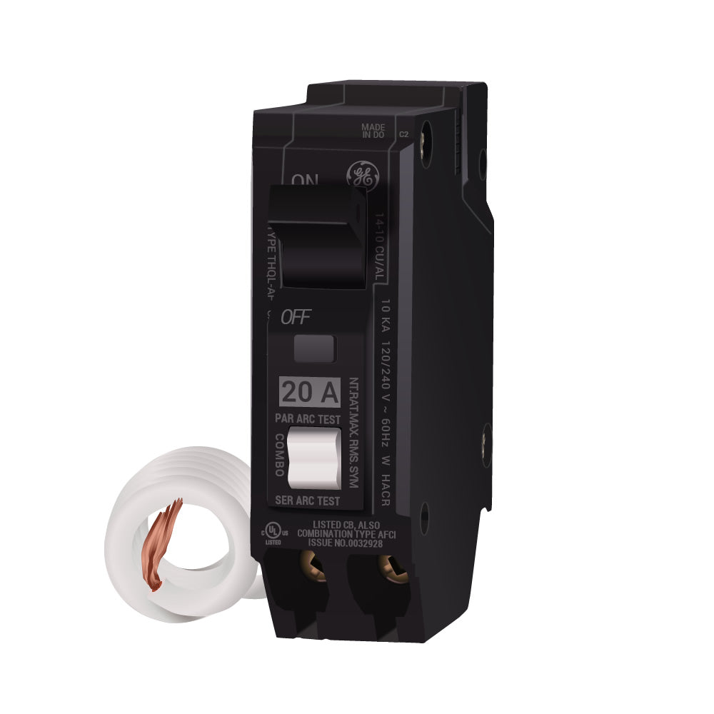 THQL1120AF2 - GE - 20 Amp Arc Fault (AFCI) Circuit Breaker