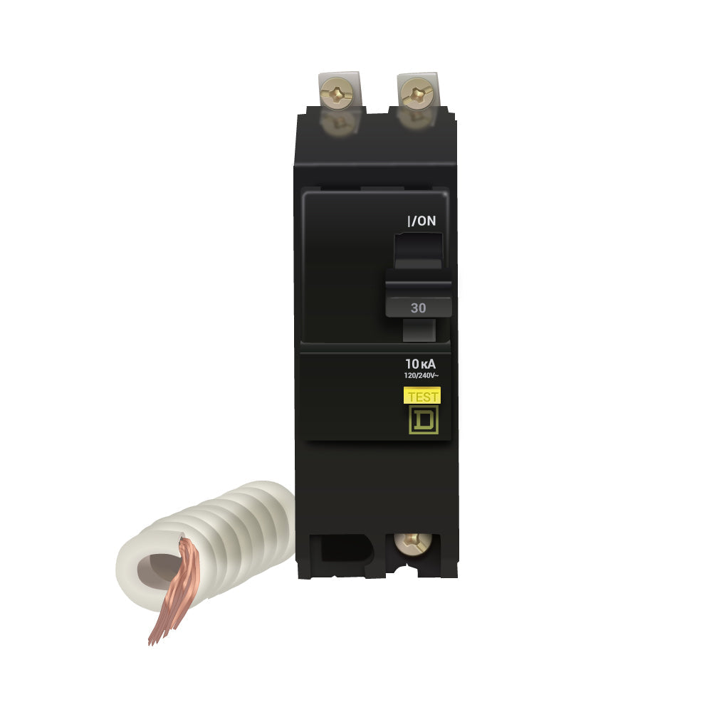 QOB230GFI - Square D 30 Amp Double Pole GFCI Bolt-On Circuit Breaker