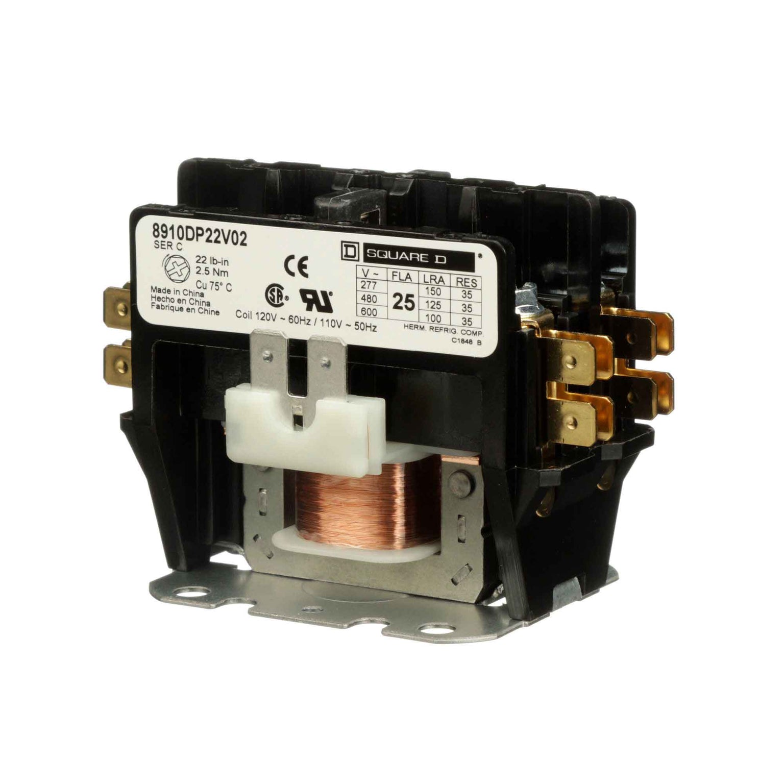 8910DP22V02 - Square D - Definite Purpose Contactor