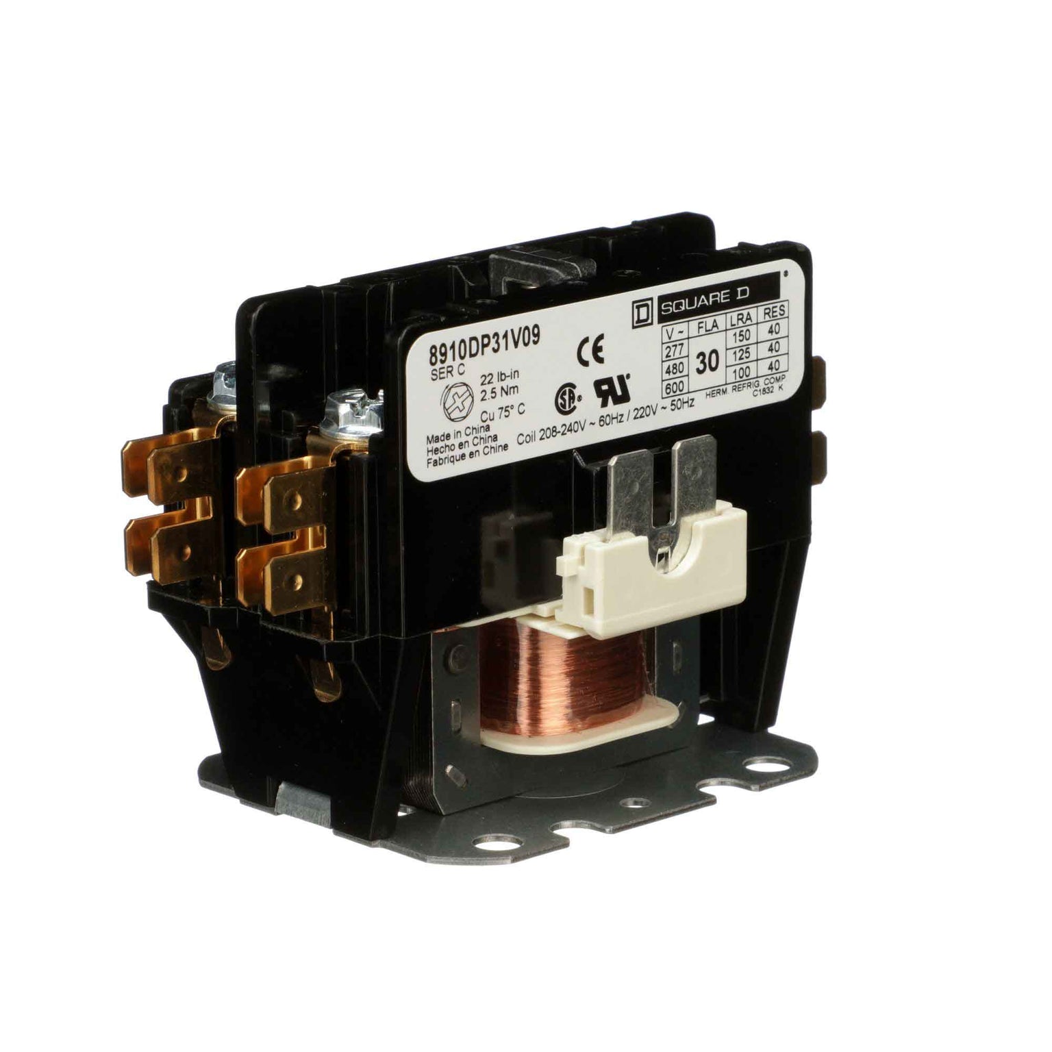 8910DP31V09 - Square D - Definite Purpose Contactor