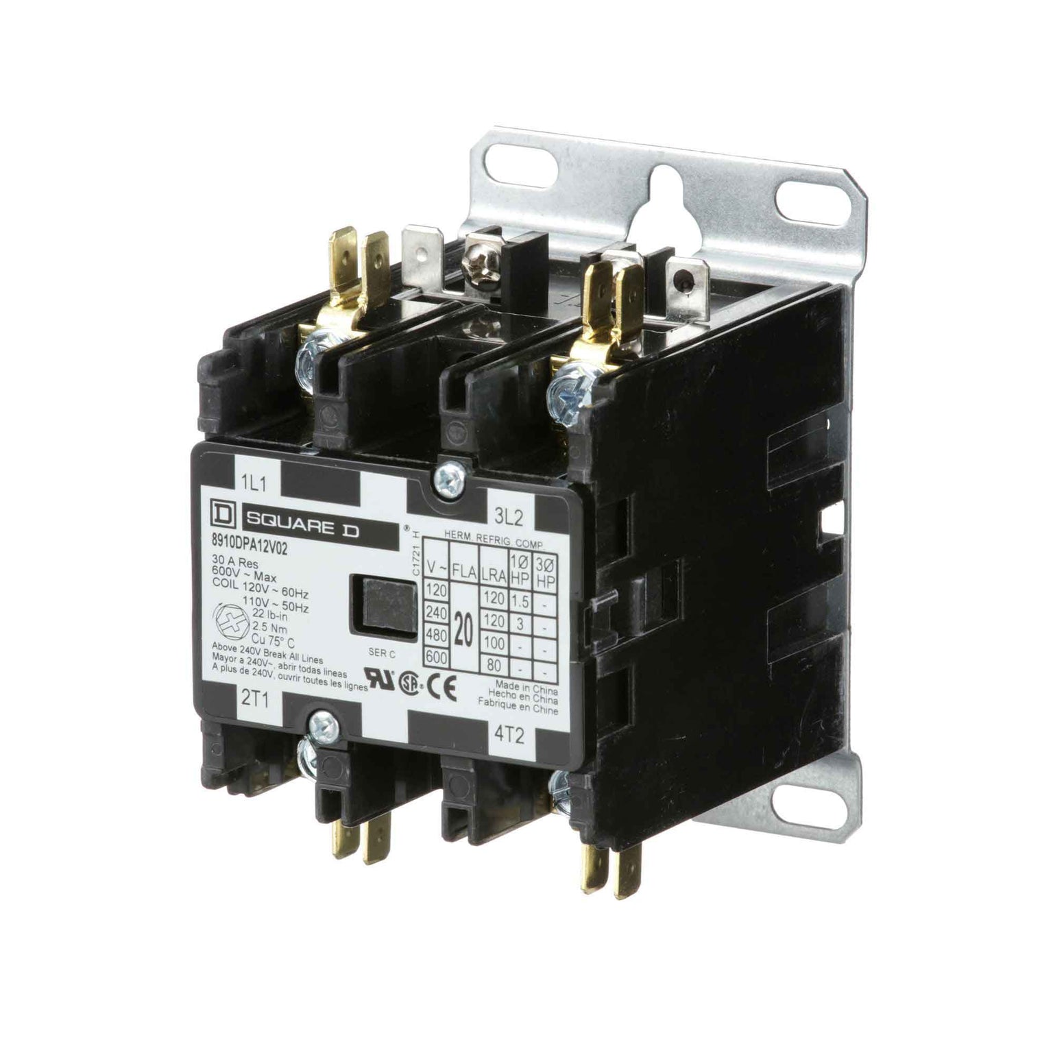 8910DPA12V02 - Square D - Definite Purpose Contactor