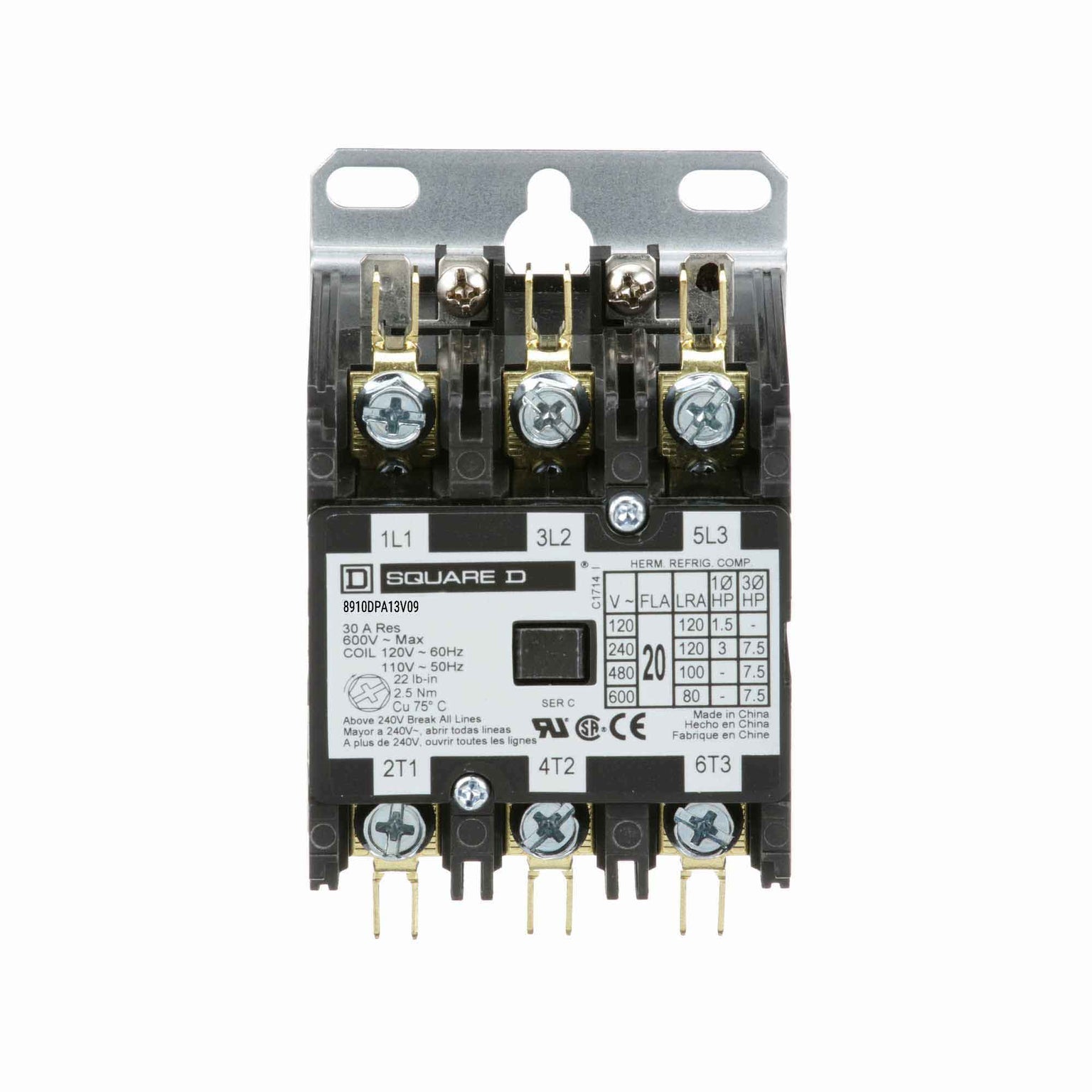 8910DPA13V09 - Square D - Definite Purpose Contactor