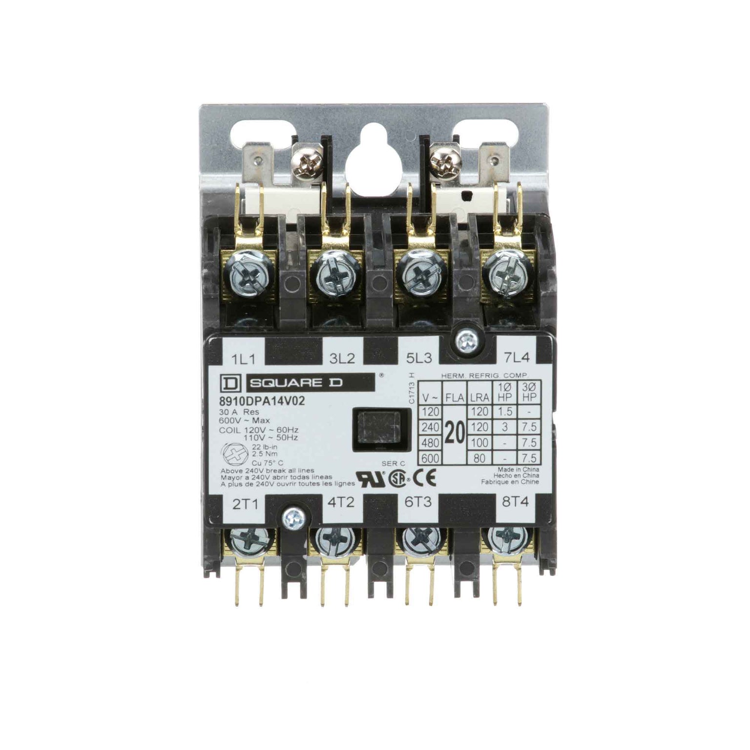 8910DPA14V02 - Square D - Definite Purpose Contactor