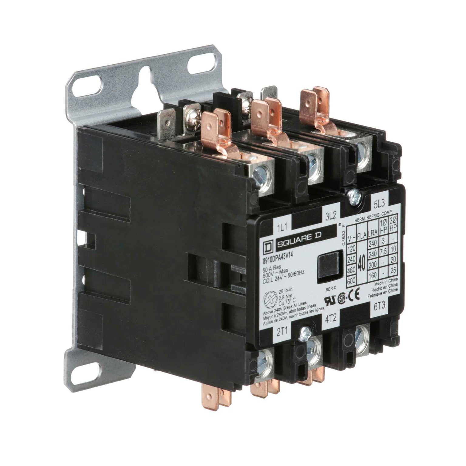 8910DPA43V14 - Square D - Definite Purpose Contactor