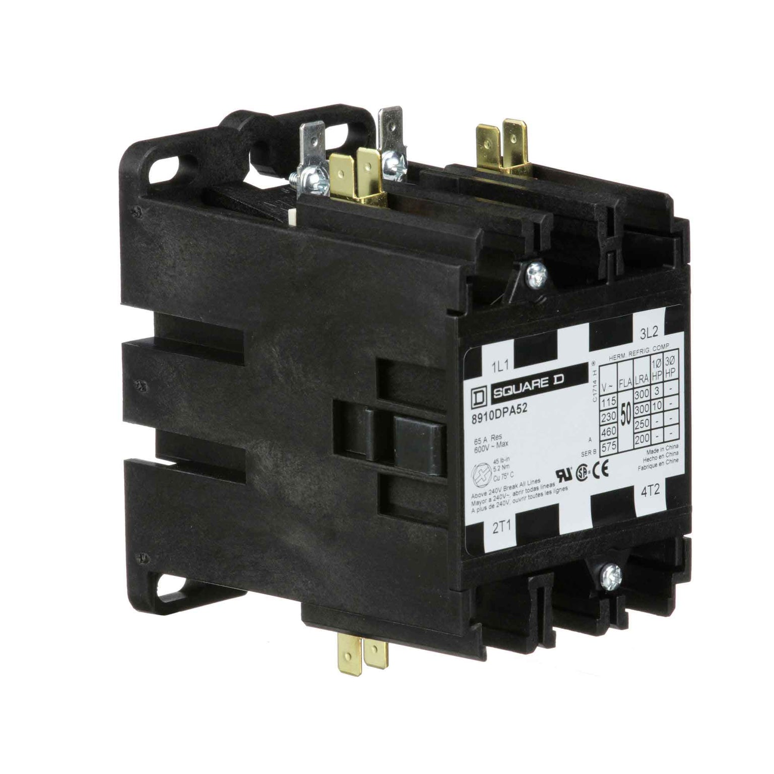 8910DPA52V09 - Square D - Definite Purpose Contactor