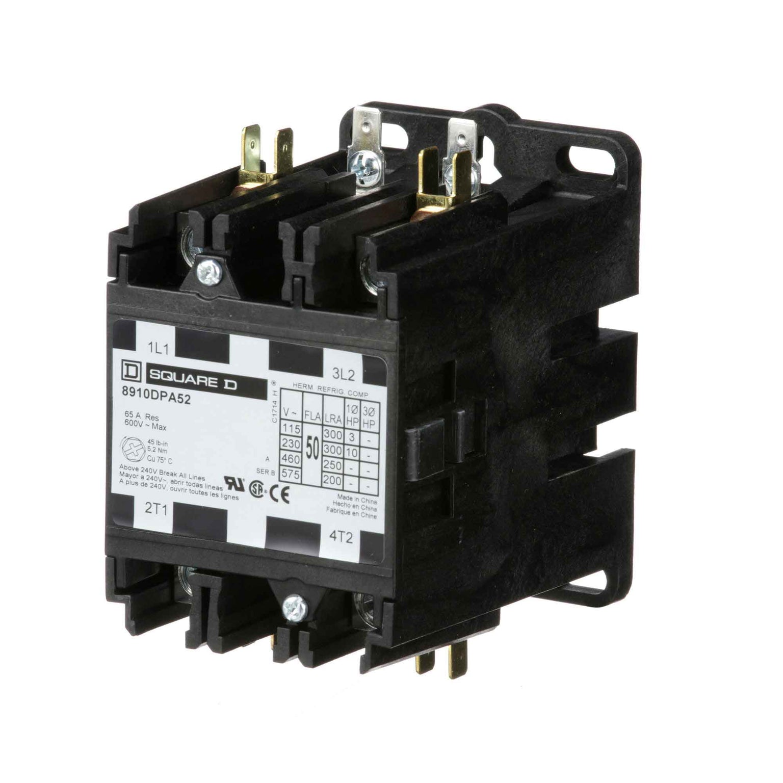 8910DPA52V09 - Square D - Definite Purpose Contactor