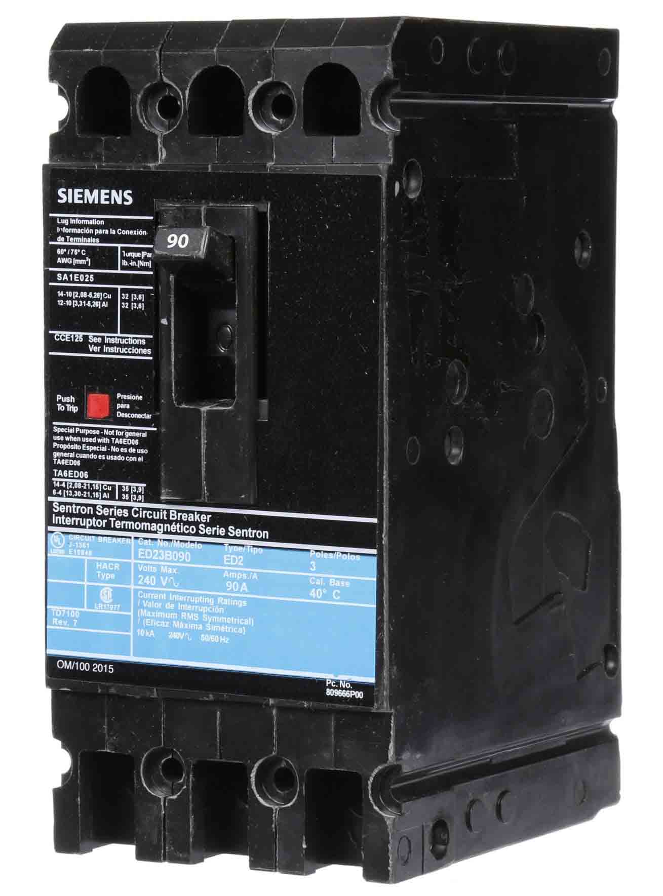 ED23B090 - Siemens - Molded Case Circuit Breaker