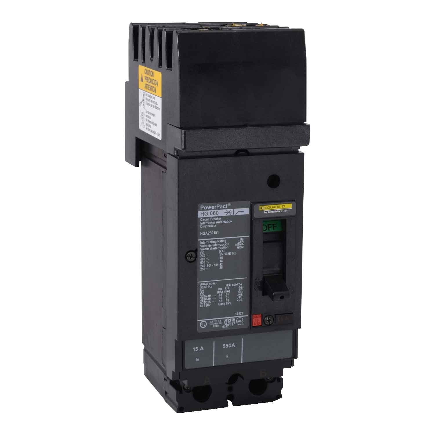 HGA260401 - Square D - Molded Case
 Circuit Breakers