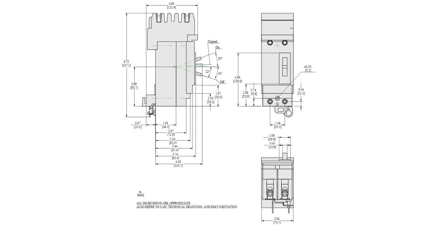 HGA261102 - Square D - Molded Case
 Circuit Breakers