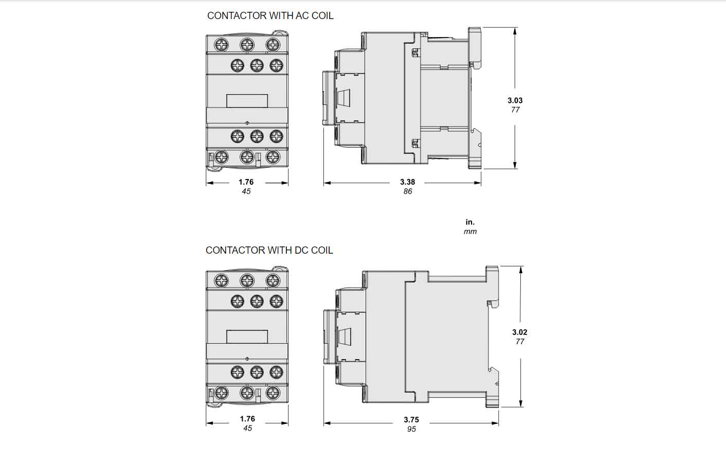 LC1D12U7 - Square D - Magnetic Contactor