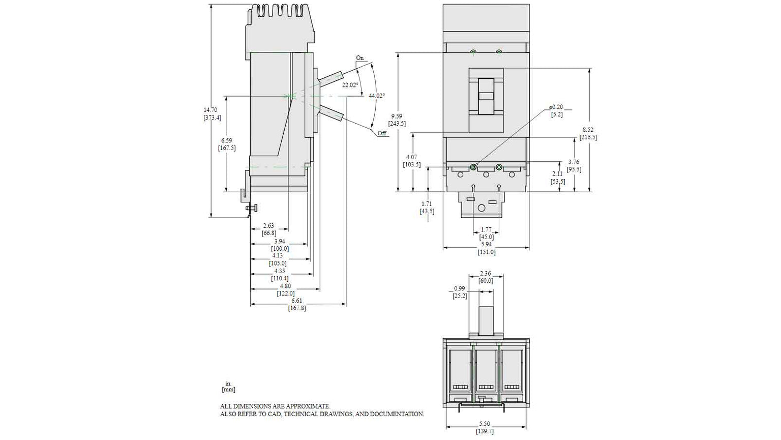 LGA36400U43X - Square D - Molded Case
 Circuit Breakers