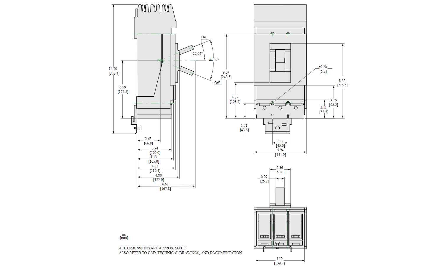 LJA36400U54X - Square D - Molded Case Circuit Breaker