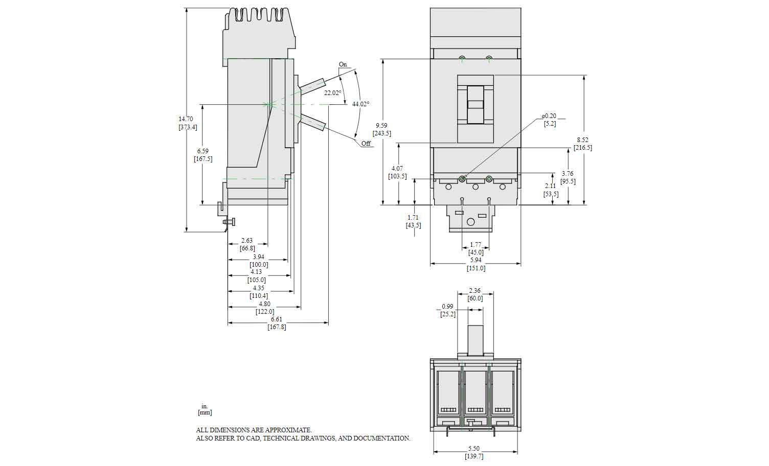 LJA36600U54X - Square D - Molded Case Circuit Breaker