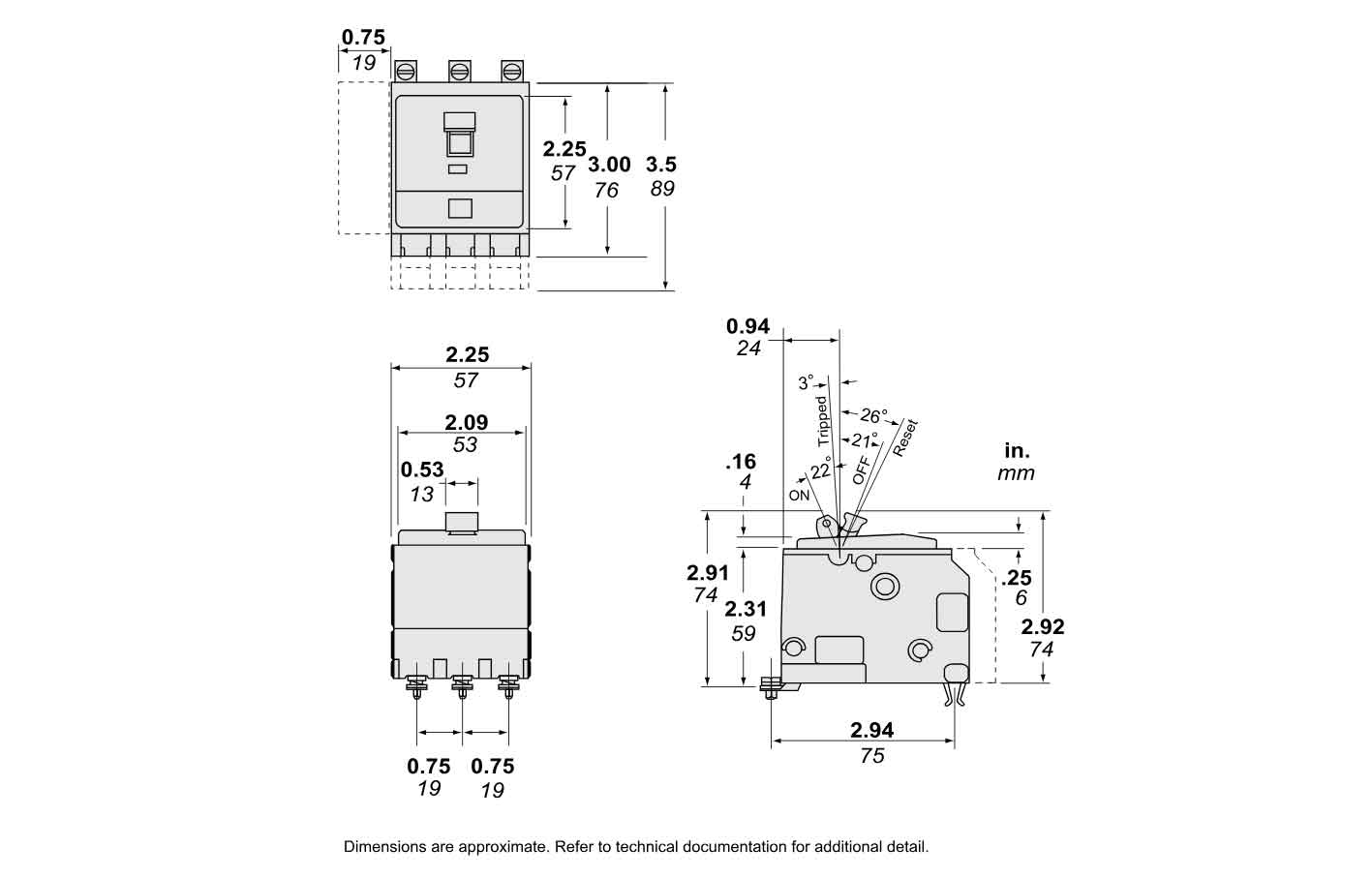 QOB31001021 - Square D - Molded Case
 Circuit Breakers