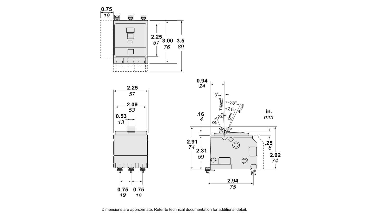 QOB3501021 - Square D - Molded Case Circuit Breaker